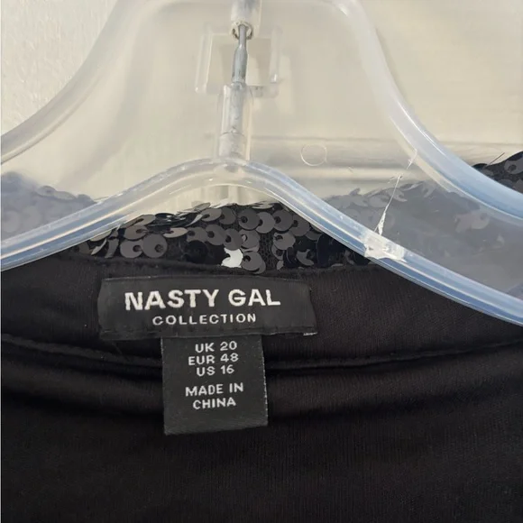 Nasty Gal Black and White Star Sequin Set - Picture 4 of 5